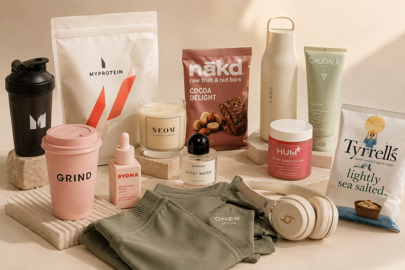 Partnership Experience Image — consumer brand products and creative workspace